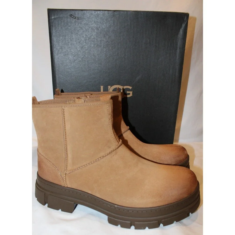 UGG‎  WP  SUEDE CLASSIC CHELSEA PULL-ON WINTER WORK BOOTS CHESTNUT